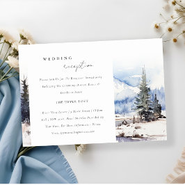 雪山スキー景観結婚披露宴 エンクロージャーカード