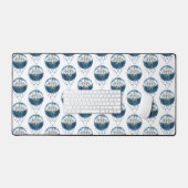 雪山パインツリー自然アドベンチャーアウトドア デスクマット (キーボード&マウス)