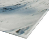 雪山ユニコーンの冬の景色 カッティングボード (角)