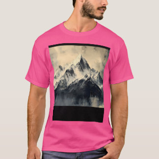 雪山レンジグラフィック Tシャツ