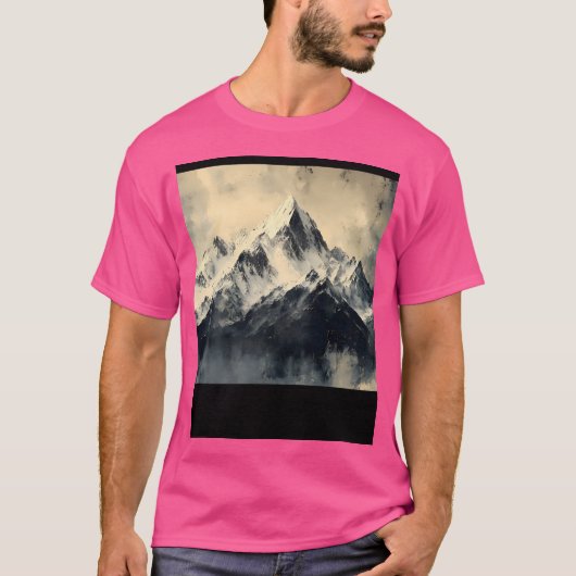 雪山レンジグラフィック Tシャツ (正面)