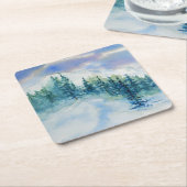 雪山冬樹コースター スクエアペーパーコースター (アングル)