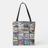 雪山日本絵画 トートバッグ (裏面)