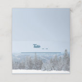 雪山林結婚の プレイスカード (外部開封)