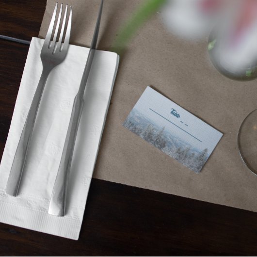 雪山林結婚の プレイスカード