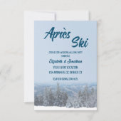 雪山森林ウェディング前夜会 招待状 (正面)