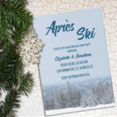 雪山森林ウェディング前夜会 招待状