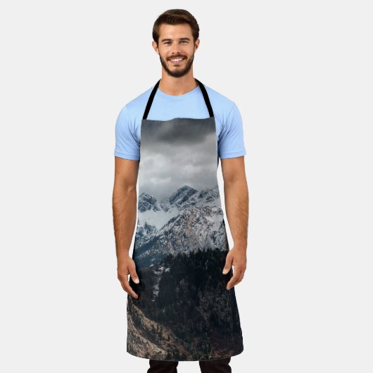 雪山用壁紙 エプロン (着用した状態)