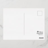 雪山赤いねずみ ホリデー ポストカードB (裏面)