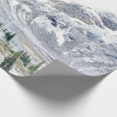 雪山近くの松 ラッピングペーパー (角)