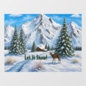 雪山 ウィンドウサイン (シート)