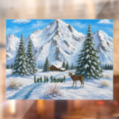 雪山 ウィンドウサイン (シート2)