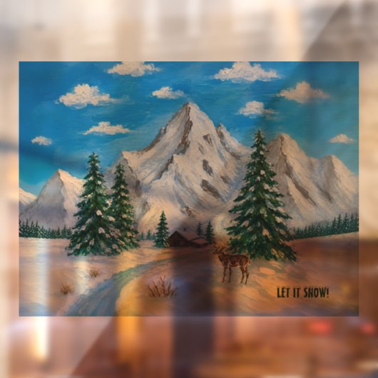 雪山 ウィンドウサイン (シート2)