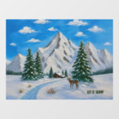 雪山 ウィンドウサイン (シート)