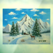 雪山 ウィンドウサイン (シート3)