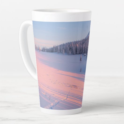 雪山 カフェラテマグ (左アングル)