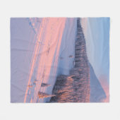 雪山 フリースブランケット (正面(横))