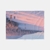 雪山 フリースブランケット (正面(横))