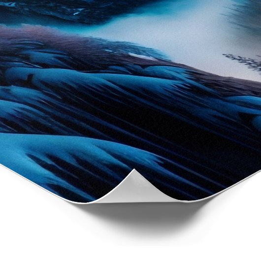 雪山 ポスター (角)