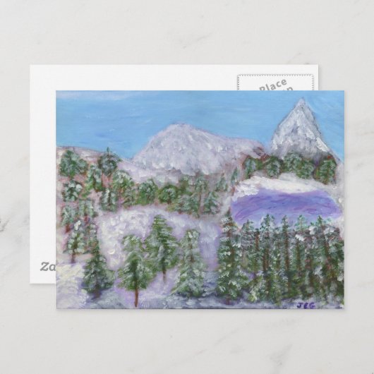 雪山 ポストカード (正面/裏面)