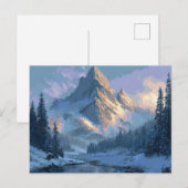 雪山 ポストカード (正面/裏面)