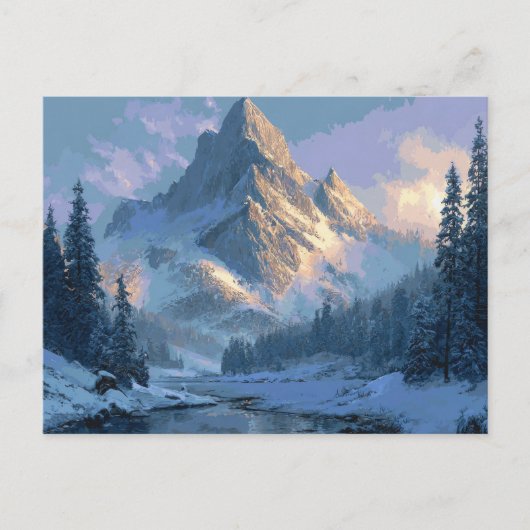 雪山 ポストカード (正面)