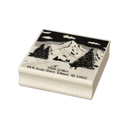 雪山 ラバースタンプ