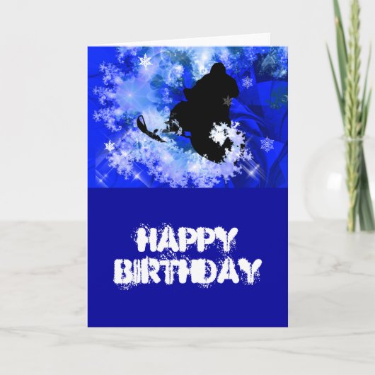 雪崩でのスノーモービル カード (正面)