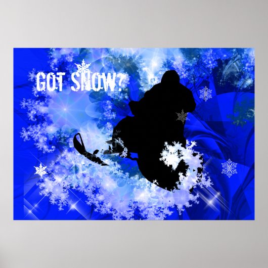 雪崩でのスノーモービル ポスター (正面)