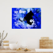 雪崩でのスノーモービル ポスター (キッチン)