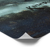 雪崩の先端バイキースロッコプリント ポスター (角)