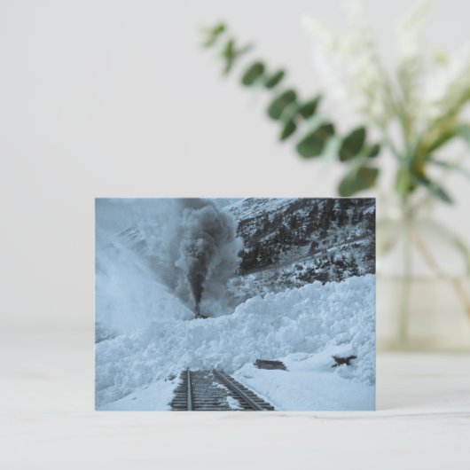 雪崩列車トラックヴィンテージの起立地 ポストカード (スタンド正面)