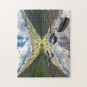 雪崩湖モンタナ。 ジグソーパズル (縦)