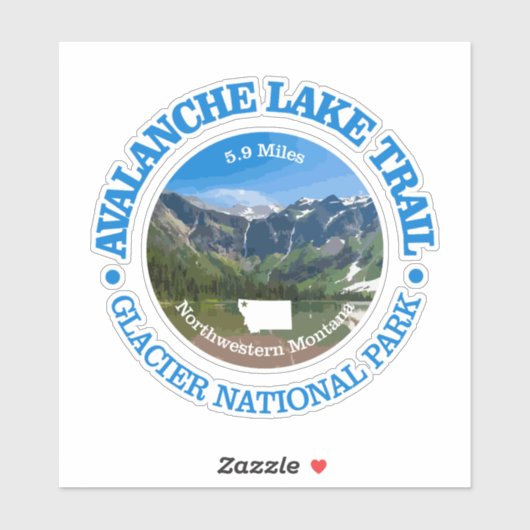 雪崩湖跡(OBP) シール (シート)