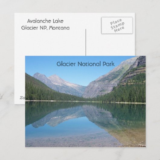 雪崩湖 ポストカード (正面/裏面)