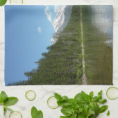 雪崩湖I氷河の国立公園 キッチンタオル (折り畳み)