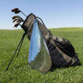 雪崩湖I氷河の国立公園 ゴルフタオル (グリーン)