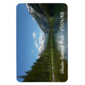 雪崩湖I氷河の国立公園 マグネット (縦)