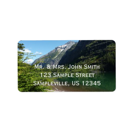 雪崩湖II氷河の国立公園 ラベル (正面)