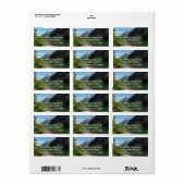 雪崩湖II氷河の国立公園 ラベル (フルシート)