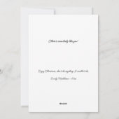 雪幸せな子供の冬ビーニーの休日 シーズンカード (裏面)