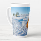 雪待ち カフェラテマグ (左アングル)