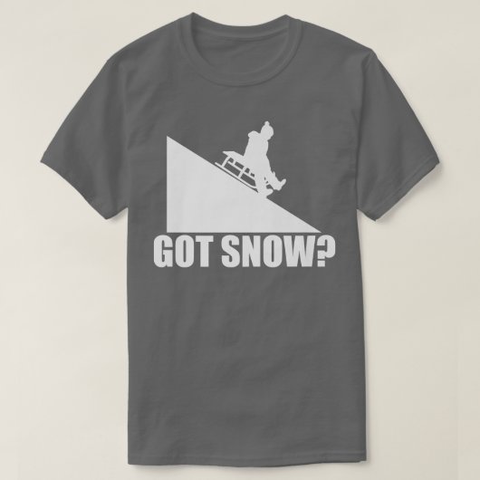 雪得雪そりおもしろい運転者そりファンワイン Tシャツ (デザイン正面)