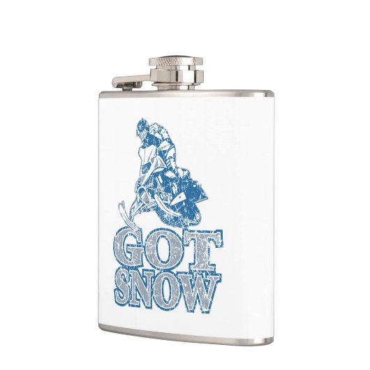 雪得雪動揺して青 フラスク (左)