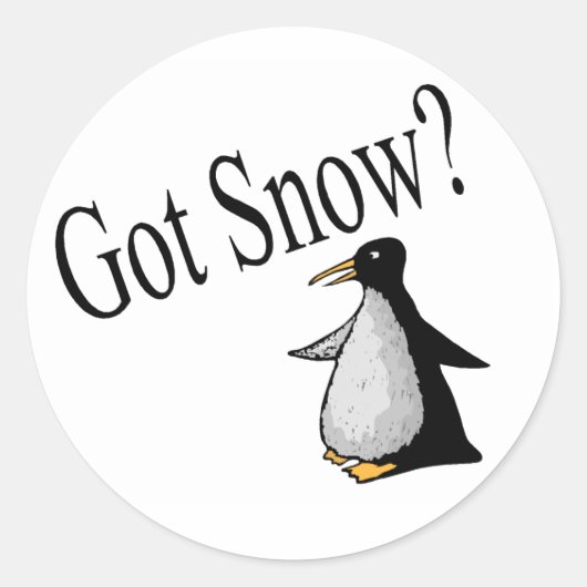 雪得?(ペンギン) ラウンドシール (正面)