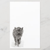 雪怒に黒い狼、野生の冬 (裏面)