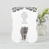 雪怒に黒い狼、野生の冬 招待状 (スタンド正面)