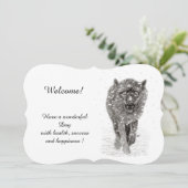 雪怒に黒い狼、野生の冬 招待状 (スタンド正面)