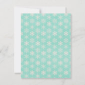 雪感謝先生ありがとうギフトカードホルダー 招待状 (裏面)