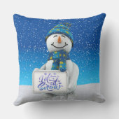 雪投げ枕 クッション (裏面)